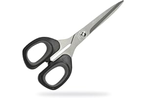 Premax Omnia Line Forbici Lavoro, Titanio Acciaio al Carbonio, Grigio