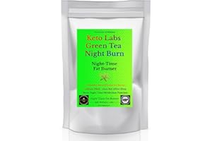 GENERIC Science Backed Night Time Fat Burner & Appetite Suppressant - Keto Labs Green Tea Night Burn - Metabolism Booster for Weight Loss - Sleep-Friendly Formula - Vegan, Halal & Kosher - 30 Pack