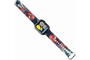 LuminaLux Boys Digital Quartz Watch with LED Lights, Colorful Silicone Strap for Boys, Gift for 3-10 Year Olds, Spiderman, Packed in Gift Box