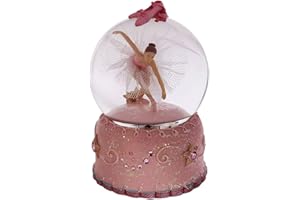 Singeek Ballerina Girl Swan Lake Rotate Musical Snow Globe with Automatic Snowfall and Colorful Lights(Swan Lake)