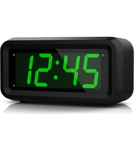 KWANWA Digitale Wekker Zonder Tikken, Digitale Wekker, Werkt Op Batterijen Alarmklok Lcd Of Led Display Snooze Duur Inst Aanbieding 43003364