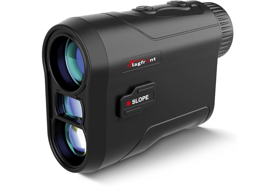 Golf Rangefinder with Slope, 1000 Yards Range Finder Golf, 6X Magnification, Flag Locking Vibration, Rechargeable Laser Range Finder
