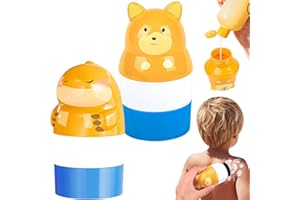 BUKBAS Sonnencreme Applikator, 2 Stück Sunscreen Applicator Sonnencreme Roller Kinder, Tragbares Sonnenschutz Applikator für Kinder Erwachsene Reisen