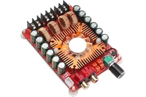 Denash Placa de Amplificador Digital, 160W + 160W Placa de Amplificador de Audio de Alta Potencia Módulo de Placa de Amplificador de Potencia estéreo de Audio de Doble Canal Módulo de Amplificador