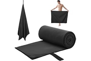 AUYAO Ręcznik fitness, 80 x 190 cm, męski i damski szybkoschnący i wszechstronny ręcznik sportowy, ręcznik z mikrofibry na siłownię z klipsem magnetycznym, ręcznik gimnastyczny na ławkę gimnastyczną