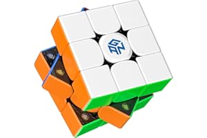 GAN 356M Zauberwürfel Magnetisch 3x3, Speed Cube Original mit IPG & GES+, Magic Cube Stickerlos, GAN Cube Klassische Produkte - Ideales Knobelspiel für Erwachsene und Kinder