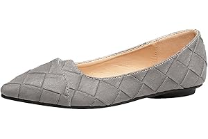 Jamron Damen Spitze Ballerinas Leicht Flatche Pumps