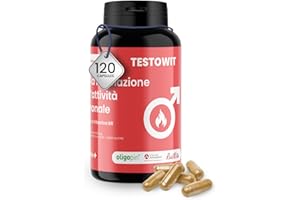 ORBIS TESTOWIT Integratore Naturale per Uomini | Supplemento per la Regolazione Ormonale con Muira Puama, Maca e Ashwagandha | aumenta la vitalità naturale | Forza & Energia Uomo | 120 Capsule