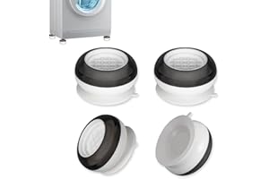 Alyvisun Almohadillas Lavadora, 4 Piezas Universal Soporte Antivibracion Base Antideslizantes Patas Amortiguadores Pies Antióxido Soporte para Secadoras, Frigorífico