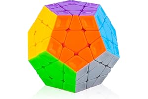 Cooja Zauberwürfel Megaminx 3x3, Speed Cube Magischer Würfel Dodekaeder Speedcube, Schnelles Glattdrehen Robust Spielzeug Geschenk für Jungen Mädchen
