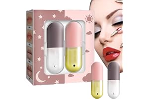 ALELYER Relleno Labial Natural,Brillo para labios,Bálsamo de Labios,Voluminizador Labios Gloss,Mejorador de Labios,Cuidado de Día y Noche,Realzador de Labios para Labios llenos e Hidratados Dar Volumen