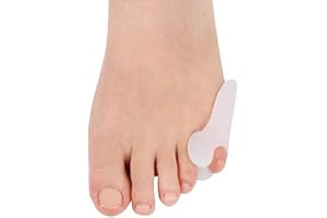 GIULIA BEAUTY & STYLE Zehenspreizer KLEINER ZEH aus Silikon Gel Hallux Valgus KLEINER ZEH Damen Herren KINDER PREMIUMQUALITÄT Behandlung Ballenschutz (2 Paar (4 Stück))