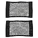 Price comparison product image KOBWA Car Trunk Velcro Storage Net, Mesh Wall Sticker Organizer Pouch Bag for Bottles/ Groceries/ Cargo (Pack of 2)