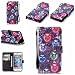 Produktbild Nancen Apple iphone 6 / 6S (4,7 Zoll) Schutzhülle / Lederhülle, Hoch Qualität Flip Case PU Material Leder Handytasche, Bunt Helle und Lebendige Farben Muster - mit Standfunktion Brieftasche Karten Slot Wallet Etui Handy Zubehör
