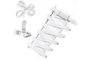 Shecret Elastique Lacets, Lacets Chaussures avec Fermeture Rapide en Métal Magnétique, Lacet Elastique Enfant et Adulte, Élastiques Lacets Sans Nœuds, Lacets Universels Réglables -No Tie Lacets
