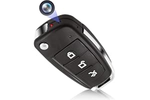 KALESER HD 1080P Mini Spy Camera, Portable Car Key Hidden Spy Camera Nanny Camera Continuous Video Recording, Motion Detection Night Vision, Indoor Outdoor Surveillance Camera