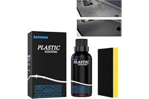TONISABERY Black Plastic Restorer,Plastic Parts Refurbish Agent for Car Quick Restorer,Interior Car Cleaner,Car Cleaning Products,Plastic Refreshing Back to Black Car Trim Restorer,Revitalizing Coating Agent