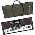 Casio CT-X9000IN 61-Key Portable Keyboard with Carry Case (Olive Green)