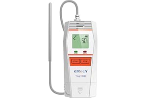 Elitech Tlog-100EC Temperaturlogger (-85°C Bis +150°C) | 32.000 Datenpunkte | Industrietauglich Für Kühlketten, Trockeneis & Pharma | PDF-Bericht + USB-Datenexport