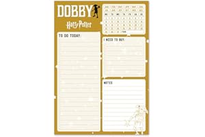 Grupo Erik Planer dzienny Block Harry Potter – terminarz A5 Dobby – kalendarz lub kalendarz stołowy A5 bez stałej daty