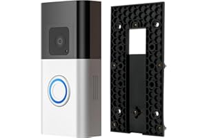 Sharelove No-Drill Doorbell Mount Compatible Video Doorbell 3/4/3 Plus/Battery Doorbell Plus/Battery Doorbell Pro, Practical Self Adhesive Doorbell Holder Mounting Bracket Accessory for Home/Office