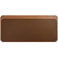 DailyObjects Dart Large Premium Vegan Leather Desktop/Laptop Desk Mat for Work from Home/Office/Gaming | Cable Organiser & Hideway Storage | Extended Mousepad & Water-Resistant - Tan - Model - R1