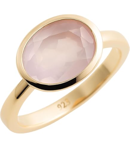 Anello Con Pietra Di Quarzo Rosa Irregolare-Donne Full Wire