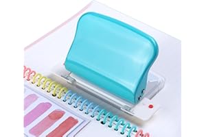 LICAEVEY Binding Machine, Metal 10 Hole Punch Spiral Binding Machine, Easy to Use, for Making 26 Holes on B5 Paper, 30 Holes on A4, 20 Holes on A5 Book, Paper Binder for Books, Notebooks,