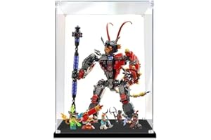 VAVAVIA 1 pezzo 30x25x40cm Vetrina Acrilica Trasparente Antipolvere 3mm, Una Grande Display Box Per Lego 80033 41154 Modello POP Mart Labubu 400% Bambole