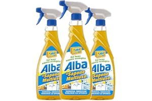 STAKMANN 3 x 750 ml Alba Sgrassatore Sapone Multiuso Spray Ecologico Sciogligrasso, Promo Pack