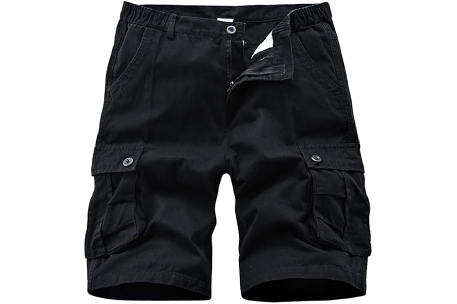 APTRO Mens Cargo Shorts Combat Shorts for Men UK Cotton Camo Shorts with Multi Pockets Workwear CG02