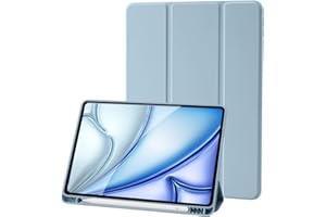 PALKITSEE Custodia Cover Compatibile con iPad 9 8 7 Generazione (10.2 Pollici, 2021/2020/2019), Supporta la Carica di Pencil 2nd Gen, Auto Sveglia/Sonno (Azzurro)