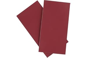 Surriba 2pcs Lederflicken Burgunderrot Kunstleder Selbstklebend Patch 10 * 20cm Kunst Leder