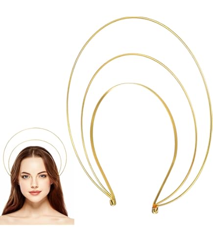 Grande fascia per capelli con corona da dea in argento