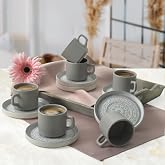 Keramika Stone Stackable Tea Set 12 Pieces 6 Persons 21426