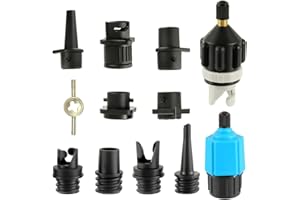 HUAREW Adattatore per Pompa di SUP, Adattatore per Kayak, Convertitore di Valvola D'aria Multifunzionale Gonfiabile per Tavola da Surf, Paddle, Kayak, Gommoni, Barche da Pesca