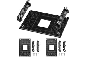 AM4 Bracket, OLRWSLG 3 Stück CPU Rückplatte ABS AM4 Sockelhalterung Halterung Lochteilung 90 x 54 mm CPU Kühlkörper Halter Schwarz CPU-Kühlerhalterung für AMD B350 X370 A320 Motherboard-Chipsatz