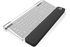 PUTORSEN Inclinado Soporte Teclado Ordenador con Reposamuñecas Teclado para una Mejor Mecanografía Ergonómica,Bandeja Teclado Se adapta a la mayoría de teclados.