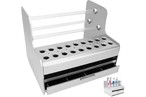 KMQRDZI Organizador de herramientas de mantenimiento de plástico, adecuado para guardar destornilladores, pinzas, alicates, tijeras, 18 agujeros