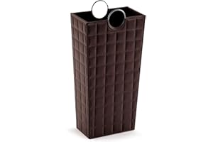 VERSA Poirot Portaombrelli per Ingresso, Corridoio, Camera, Giardino. Portaombrelli Piccolo e Moderno, Misure (A x L x l) 53 x 16 x 28 cm, Polipelle, Colore Marrone