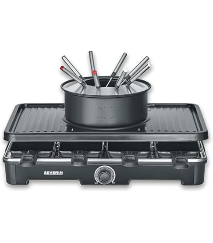 Klarstein Entrecote 2 u 1 raclette roštilj i fondue, Crna - NOVO