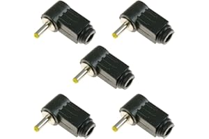Switch Electronics Lot de 5 connecteurs d'alimentation mâles à angle droit CC 1,1 mm x 3 mm pour ordinateur portable