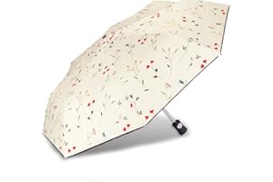 CUBY Kompakter Faltbarer Taschenschirme Regenschirm Sturmfest, Winddichter Regendicht UV Umbrella, Auto Öffnen/Schließen Faltschirm für Reisen Business