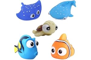 ANZMTOSN Kleinkind-Badespielzeug für Jungen und Mädchen, Baby-Wasserbadezeit, niedliche Fischspielzeuge, fröhliche Unterwassergeschichte, Wasserspritzer, Spray, Badewanne, Babyspiel, Kinder, Wasserspi