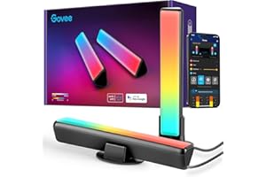 Govee LED Light Bars, Smart WiFi RGBIC TV Backlight, Gaming Lights with Scene and Music Modes, Play Light Bar for PC, TV, Room Decoration, Work with Alexa & Google Assistant