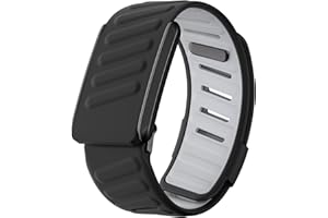 DADO Comfort Durable Silicone Wristband Compatible with WHOOP 4.0 Band, Soft Silicone Sports Loop Strap for Men & Women, with U Shapped Connector