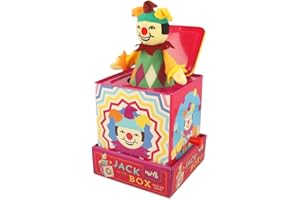 Majigg Jester Jack in The Box, Traditional Musical Wind up Toy