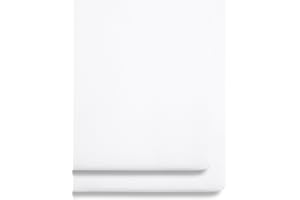 SNUZ 2 Pack Crib Fitted Sheets 44 x 80cm – White – Light, Breathable & Luxurious Jersey Cotton Made to Last & Designed to Fit SnüzPod Bedside Cribs