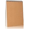KXF Professional Spiral Bound A4 Sketch Book Blank Artist Sketch Pad with Hardback Cover- 60 Sides(30 Sheets) of 170gsm Recycled Cartridge Paper(A4 Landscape)