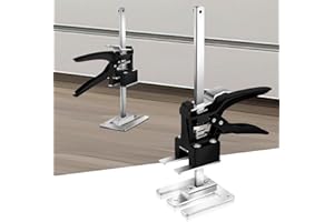 Joparri 2 attrezzi manuali a braccio per risparmiare lavoro, 30 cm, regolazione dell'altezza fino a 240 kg, strumento di sollevamento per porte e pannelli di legno